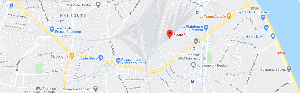 localiser recupr sur google maps